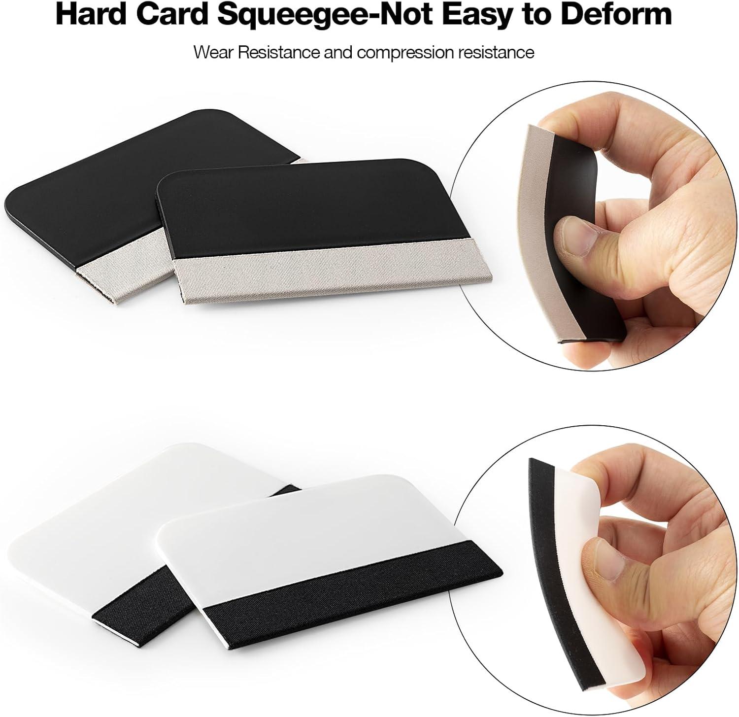 imageGomake 10pcs Vinyl Squeegee Wallpaper Smoothing Tool Screen Pretector Squeegee for Removing Air Bubbles or Removing Glass DecalsStyle B