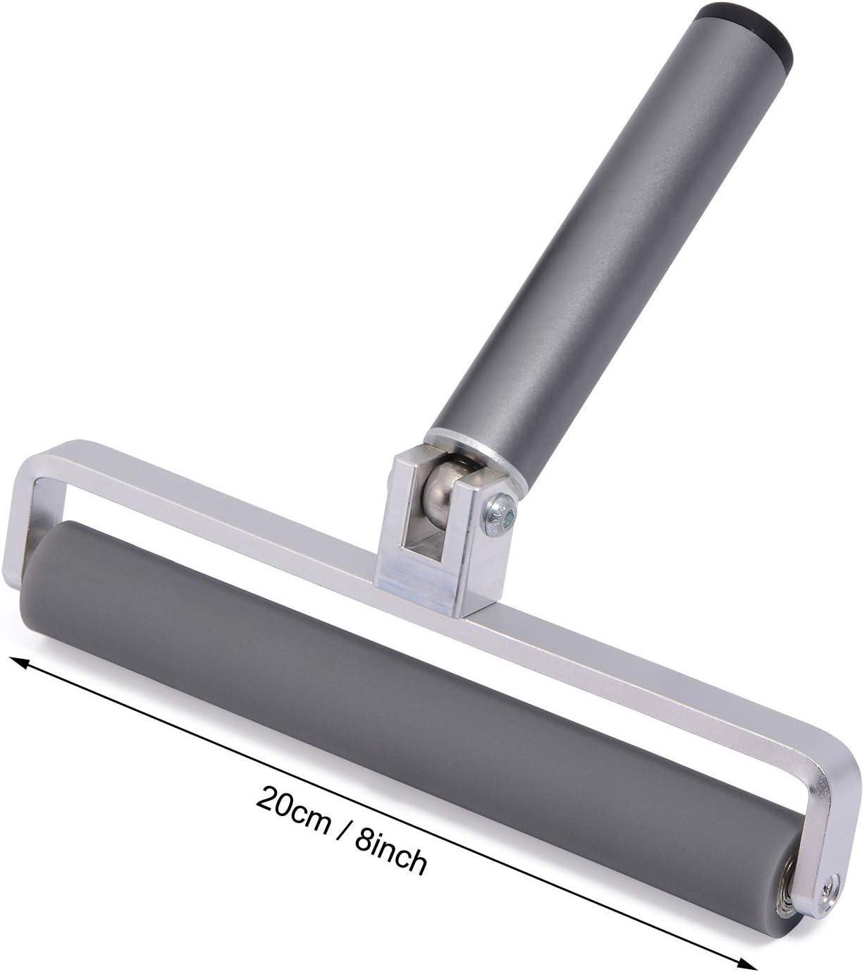 imageGomake 12 Inch Rubber Pasting Roller Squeegee Rolling Wheel Power Cleaner Rubber Rollers for Crafting Glue Roller Paint Brush for Printmaking Stamping Gluing Anti Skid Tape Construction8inch