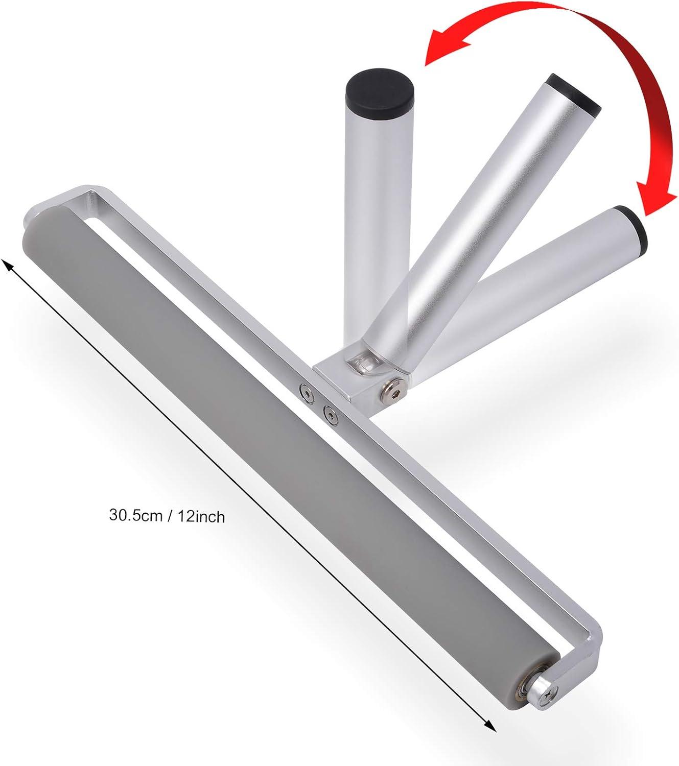 imageGomake 12 Inch Rubber Pasting Roller Squeegee Rolling Wheel Power Cleaner Rubber Rollers for Crafting Glue Roller Paint Brush for Printmaking Stamping Gluing Anti Skid Tape Construction12inch