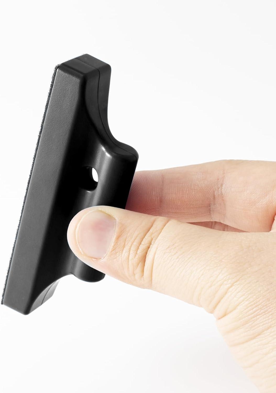 imageGomake 2PCS Strong Magnetic Magnet Holder Auto Vinyl Wrap Strip Magnet Holder with AntiScratch Buffer for Car Vinyl WrapTint Film and Sign Mark Graphics Positioning Tool Car WrappingBlack