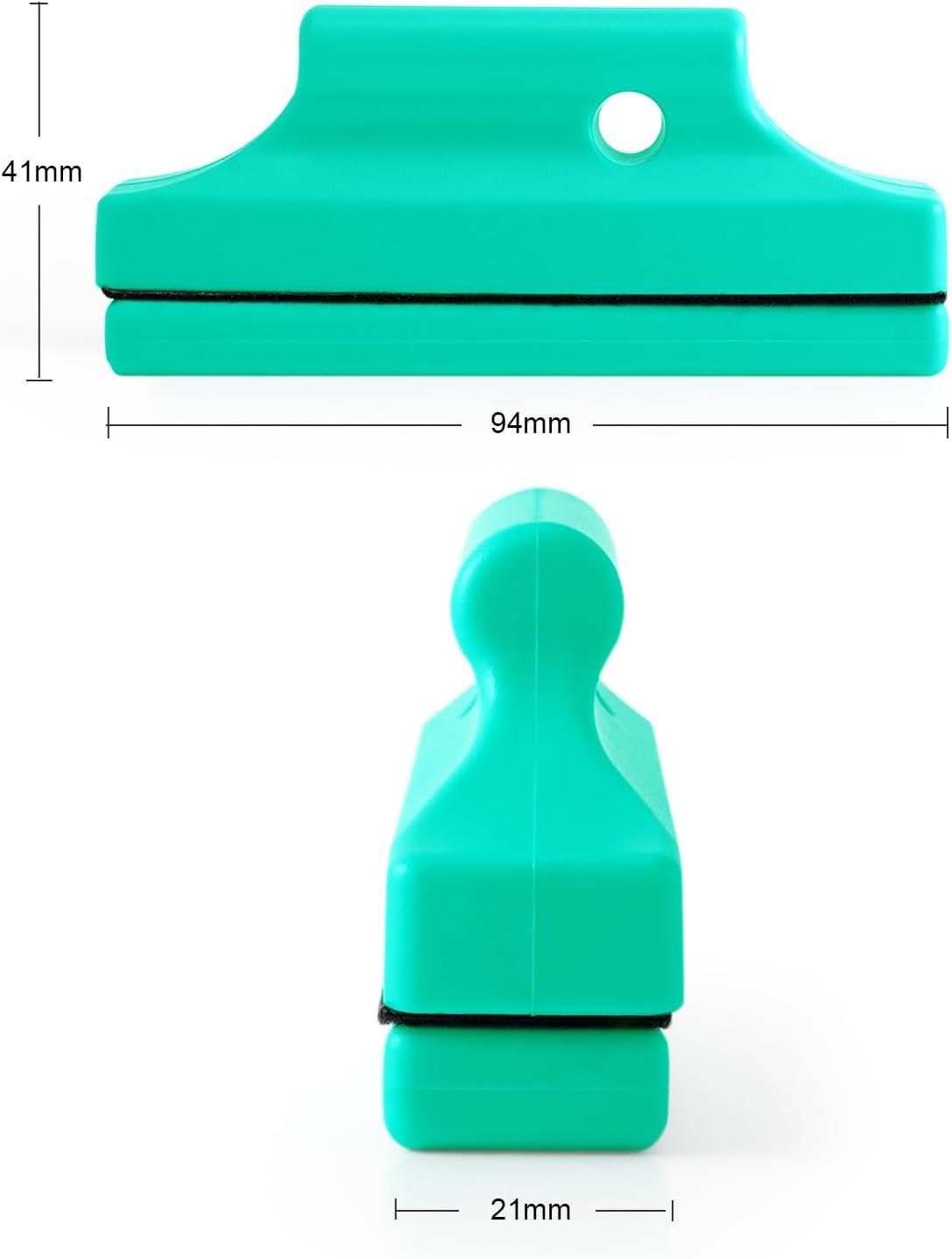 imageGomake 2PCS Strong Magnetic Magnet Holder Auto Vinyl Wrap Strip Magnet Holder with AntiScratch Buffer for Car Vinyl WrapTint Film and Sign Mark Graphics Positioning Tool Car WrappingCyanblue