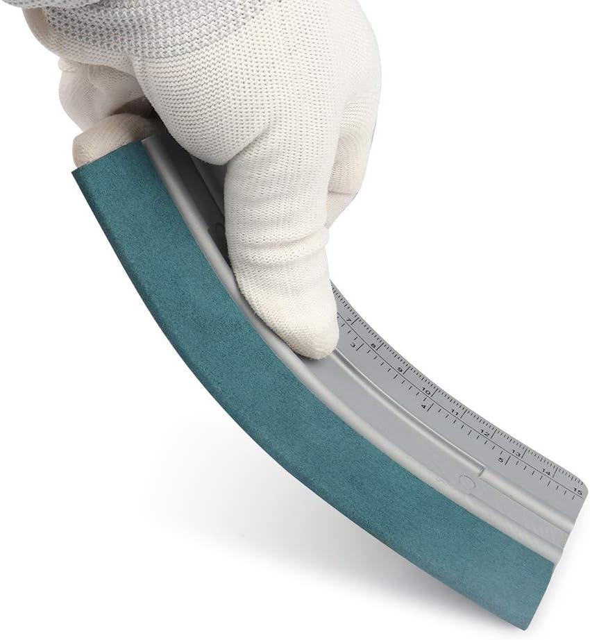 imageGomake 3pcs 76inch Vinyl Wrap Squeegee with Felt Edge Measuring Guidelines Ideal for Automotive Vinyl Film Wrapping ampamp Window Tint Film ApplicationGray With Green