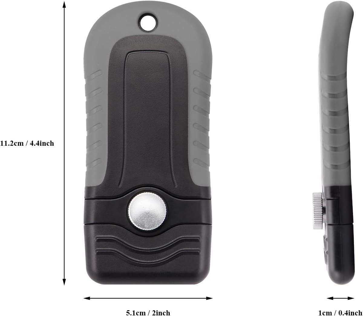 imageGomake Locking Razor Blade Scraper with Safety Cap Glass Cooktop Scraper with 10PCS Black Carbon Steel Blades for Glass Clean Paint and Old LabelDecal Sticker Remover Stove Top Scraper ToolGrey With Black Blades