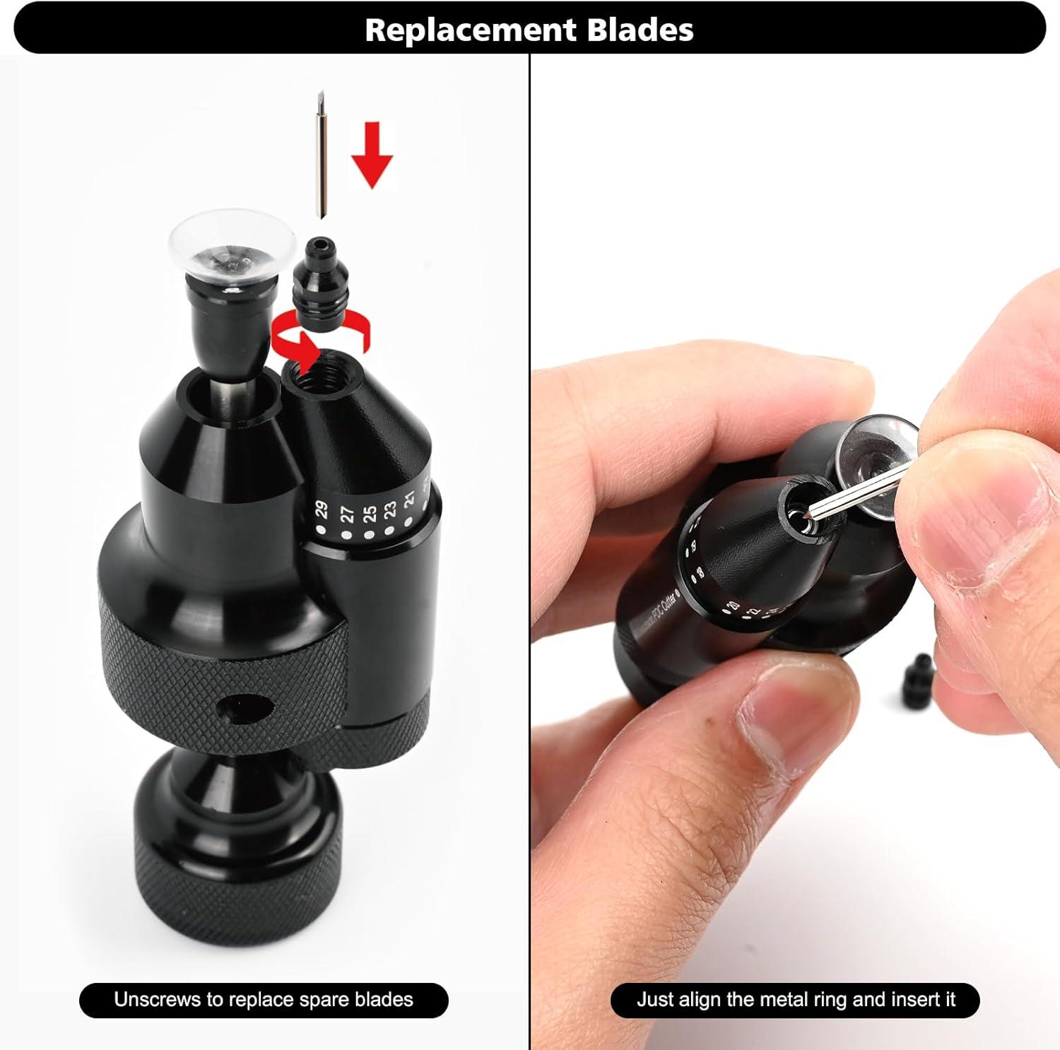 imageGomake PPF Precision PDC Sensor Cutter18mm32mm Precise Car Radar Hole Cutting Aid for Vehicle Parking Sensors Vinyl Wrap Tool KitG263