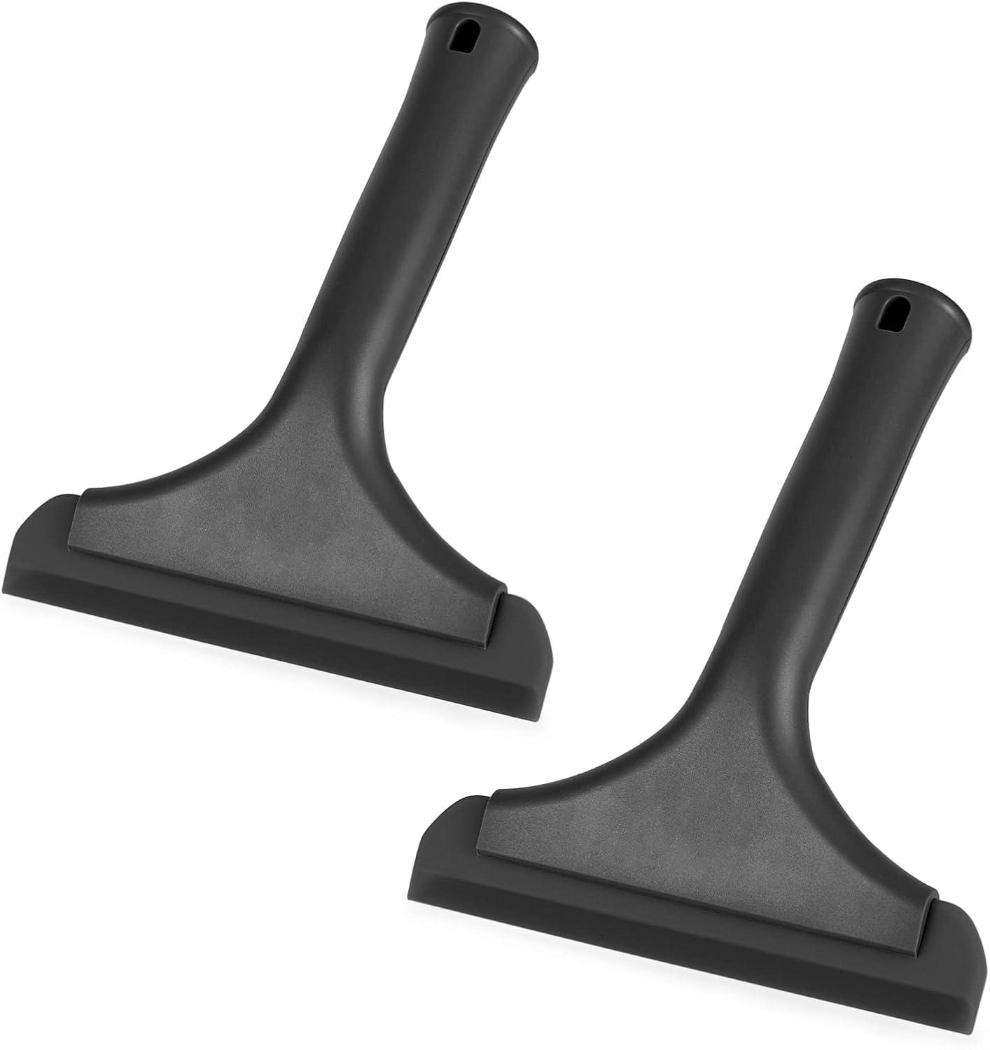 imageGomake Small Silicone Squeegee Window Shower Squeegee ToolAuto Water Blade for Car Windshield Window Mirror Glass DoorBathroomBlackblack