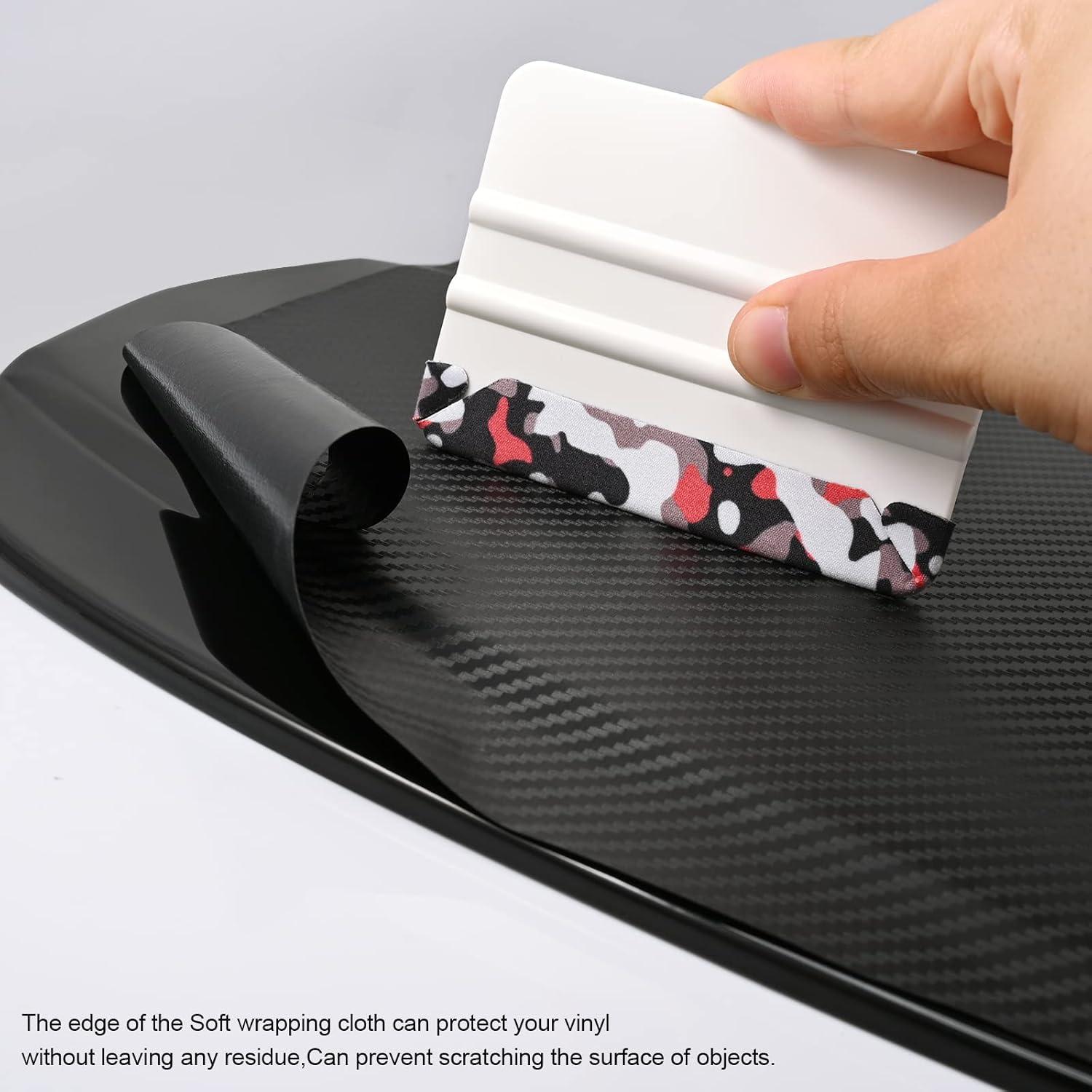 imageGomake Squeegee Felt Buffer Vinyl Wraps Micro Fine Buffer Felt for 4 Inch Squeegee Car Window Tinting Tool SelfAdhesive Standard Size Pack of 1010pcs Squeegee With Extra Felt