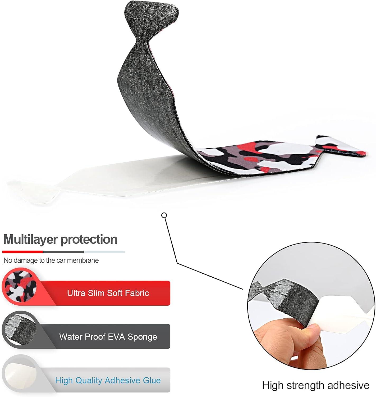 imageGomake Squeegee Felt Buffer Vinyl Wraps Micro Fine Buffer Felt for 4 Inch Squeegee Car Window Tinting Tool SelfAdhesive Standard Size Pack of 1010pcs Camouflage Squeegee Felt