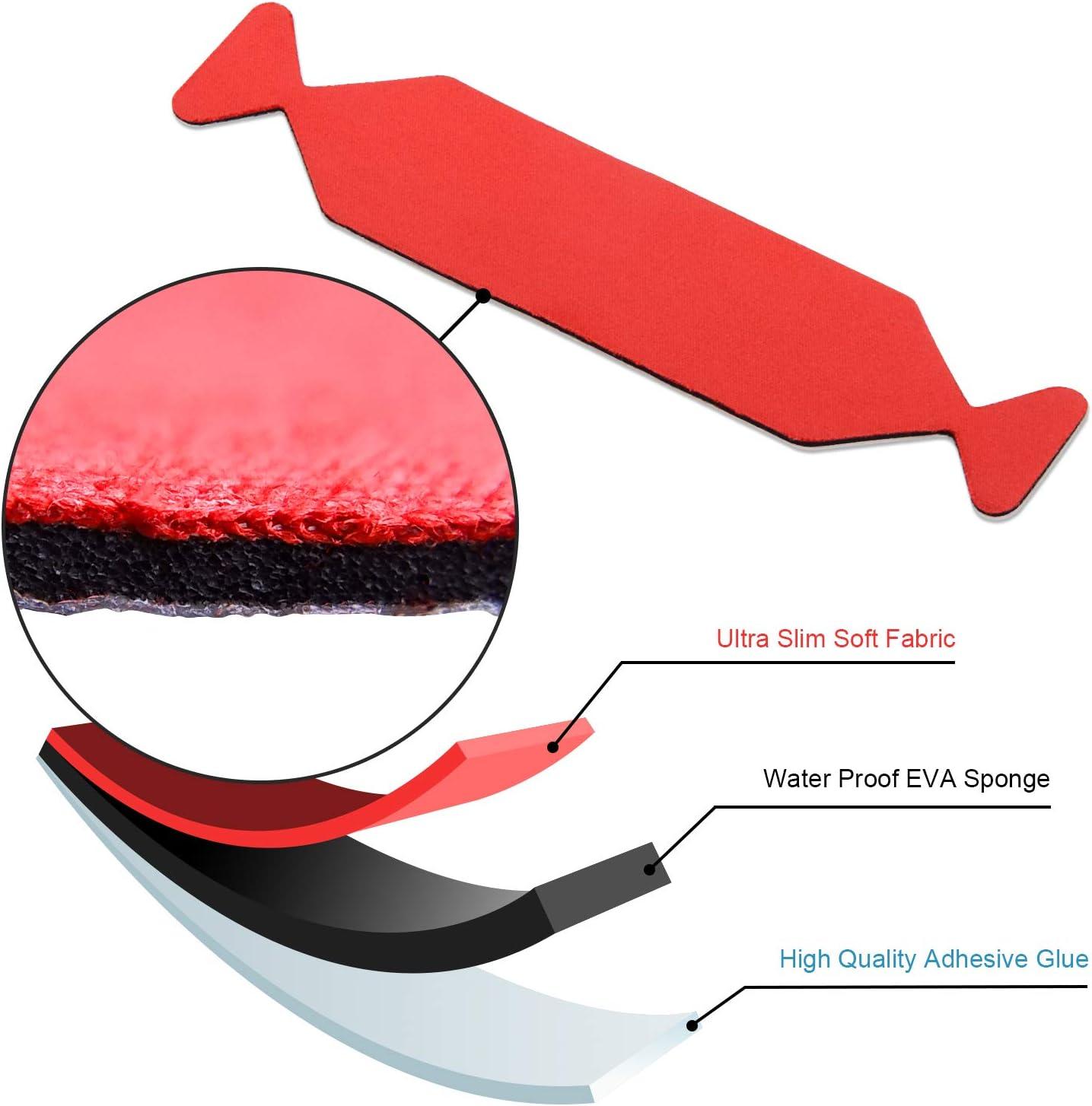 imageGomake Squeegee Felt Buffer Vinyl Wraps Micro Fine Buffer Felt for 4 Inch Squeegee Car Window Tinting Tool SelfAdhesive Standard Size Pack of 1010pcs 4 Squeegee Felt