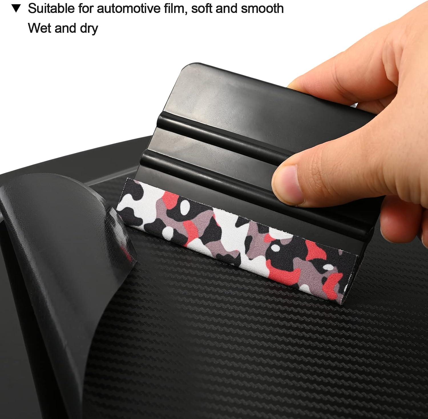 imageGomake Squeegee Felt Buffer Vinyl Wraps Micro Fine Buffer Felt for 4 Inch Squeegee Car Window Tinting Tool SelfAdhesive Standard Size Pack of 1010pcs Camouflage Squeegee Felt
