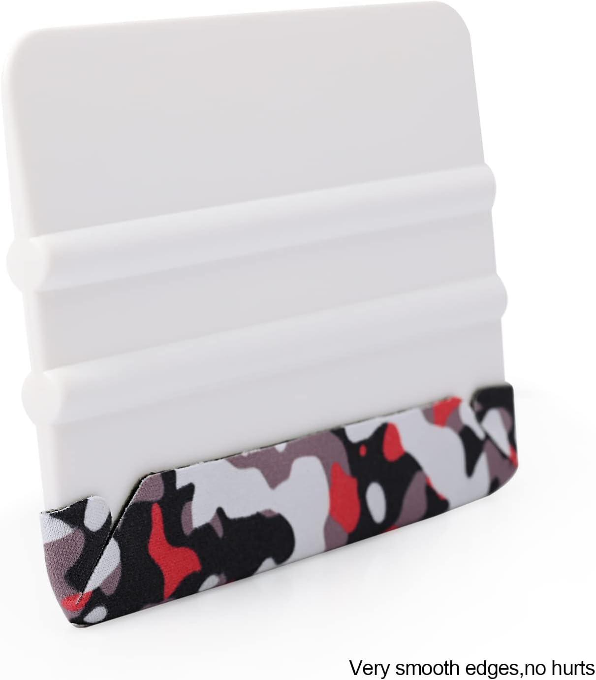 imageGomake Squeegee Felt Buffer Vinyl Wraps Micro Fine Buffer Felt for 4 Inch Squeegee Car Window Tinting Tool SelfAdhesive Standard Size Pack of 1010pcs Squeegee With Extra Felt