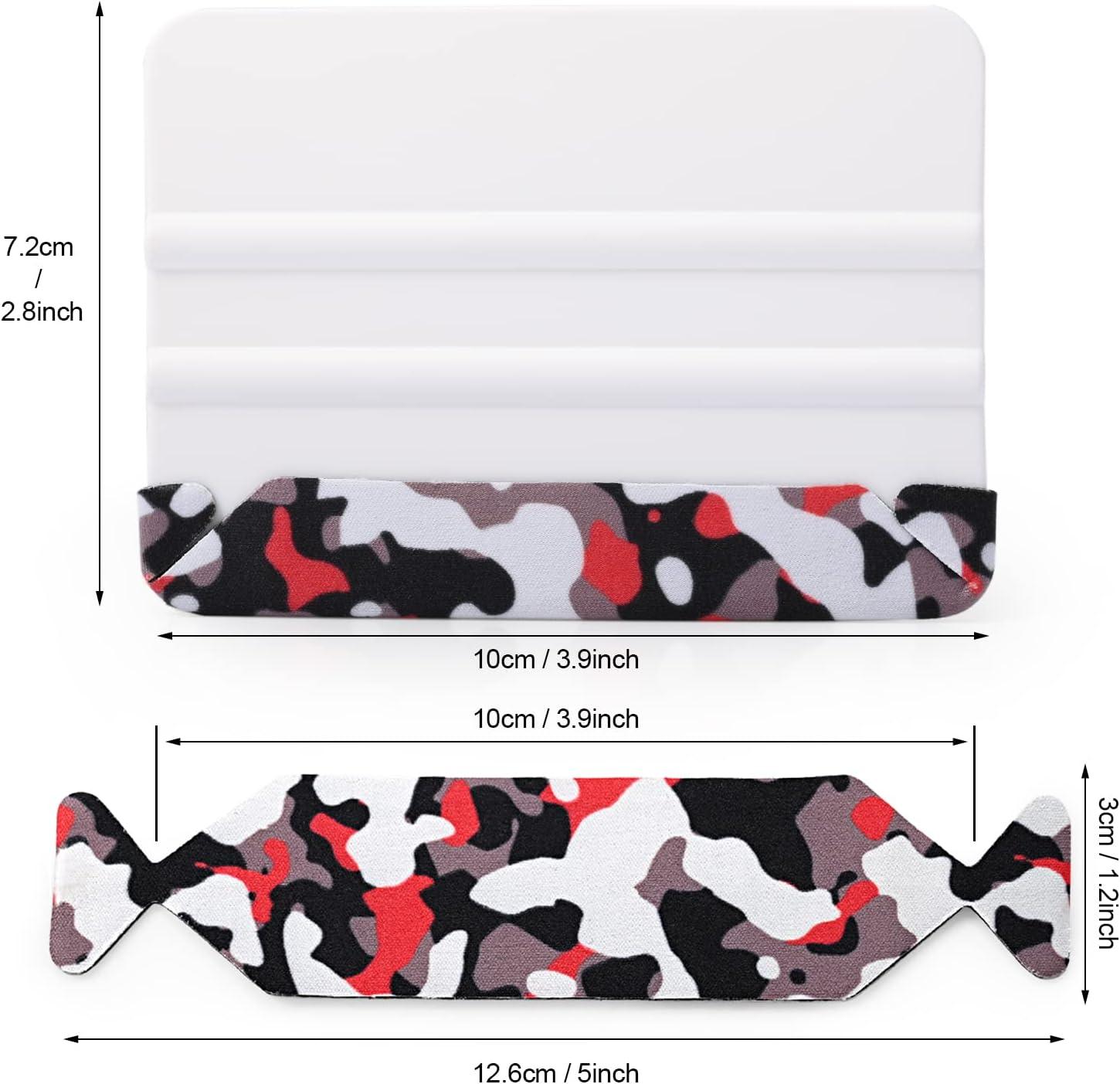 imageGomake Squeegee Felt Buffer Vinyl Wraps Micro Fine Buffer Felt for 4 Inch Squeegee Car Window Tinting Tool SelfAdhesive Standard Size Pack of 1010pcs Squeegee With Extra Felt