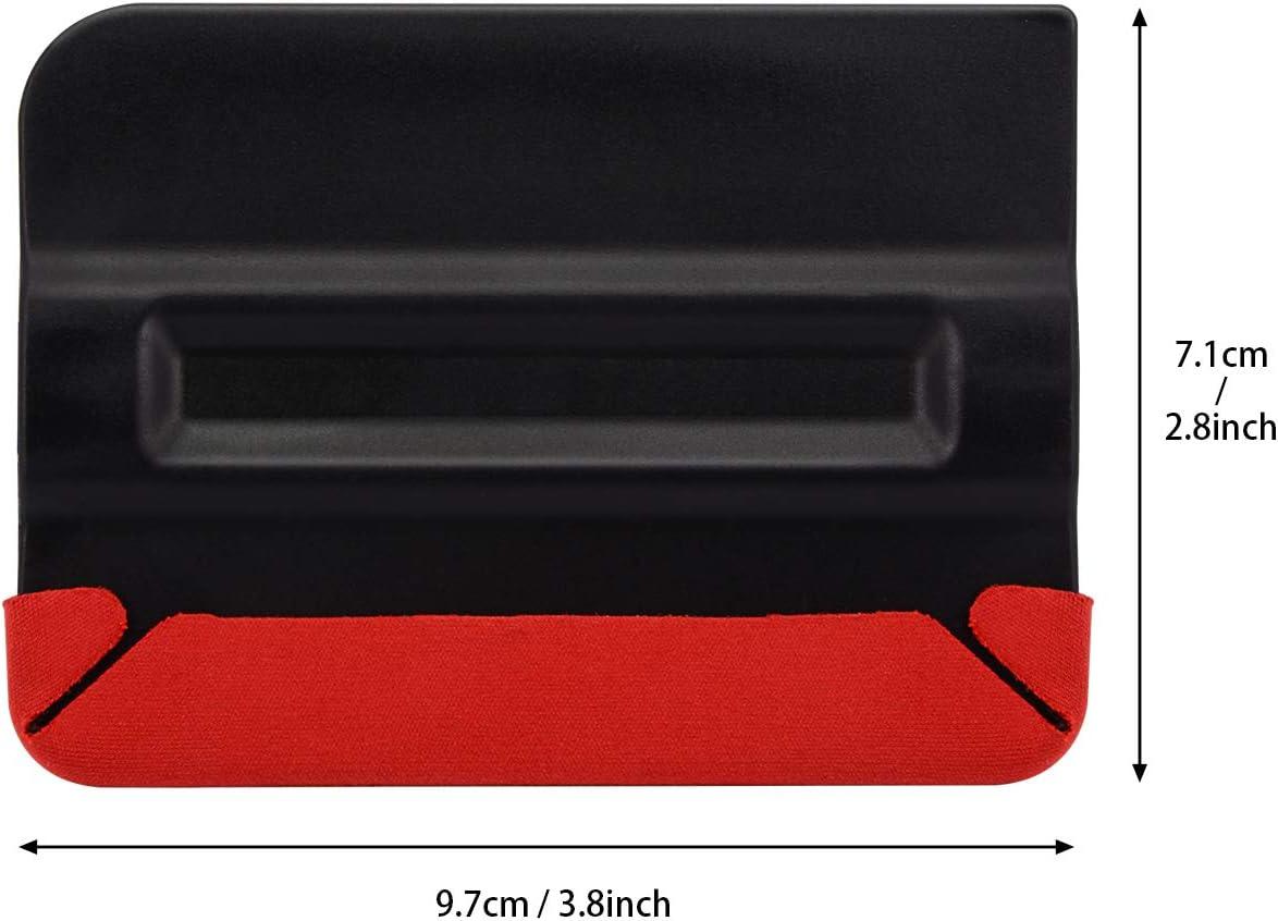 imageGomake Squeegee Felt Buffer Vinyl Wraps Micro Fine Buffer Felt for 4 Inch Squeegee Car Window Tinting Tool SelfAdhesive Standard Size Pack of 103pcs Magnet Squeegee