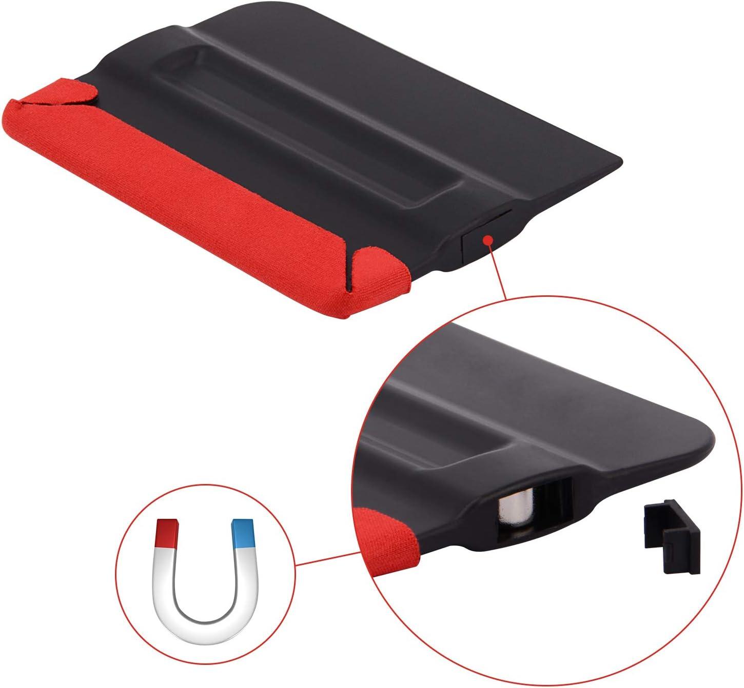 imageGomake Squeegee Felt Buffer Vinyl Wraps Micro Fine Buffer Felt for 4 Inch Squeegee Car Window Tinting Tool SelfAdhesive Standard Size Pack of 103pcs Magnet Squeegee