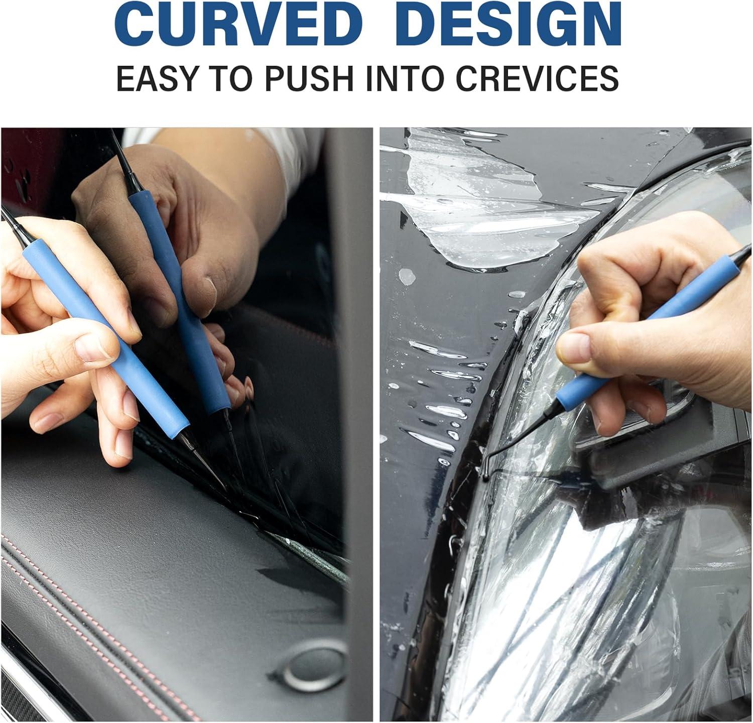 imageGomake Stainless Steel Lifting Seals Tool for Tucking Vinyl Wrap Along Trim or Molding AreaCar WrappingVinyl SignWindow Film Installing