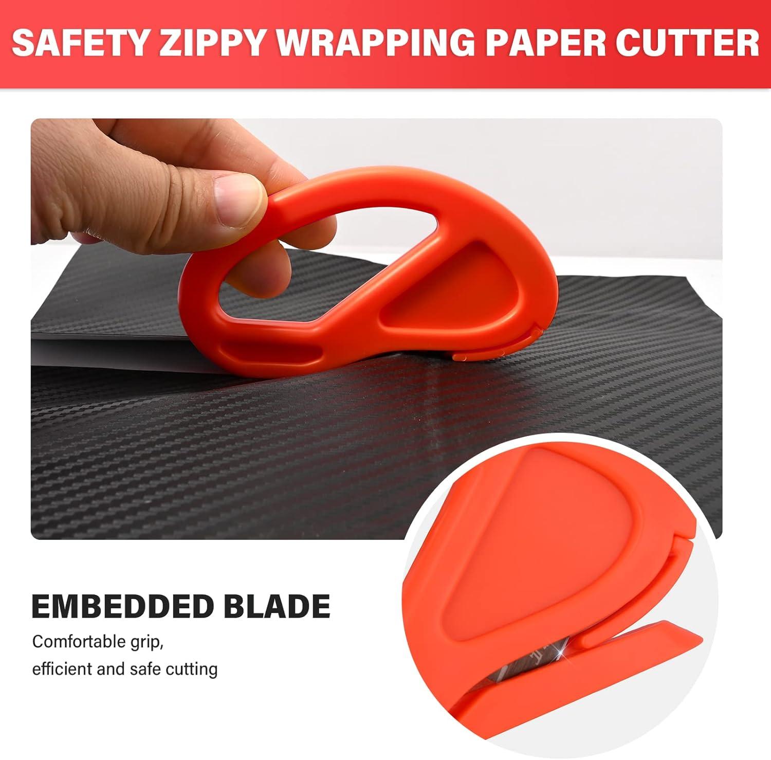 imageGomake Vehicle Vinyl Wrap Tool Kit Window Tinting Tool Include 4 Inch Felt Squeegee Retractable 9mm Utility Knife and Blades Zippy Vinyl Cutter and Mini Go Corner Squeegee for Car WrappingRed