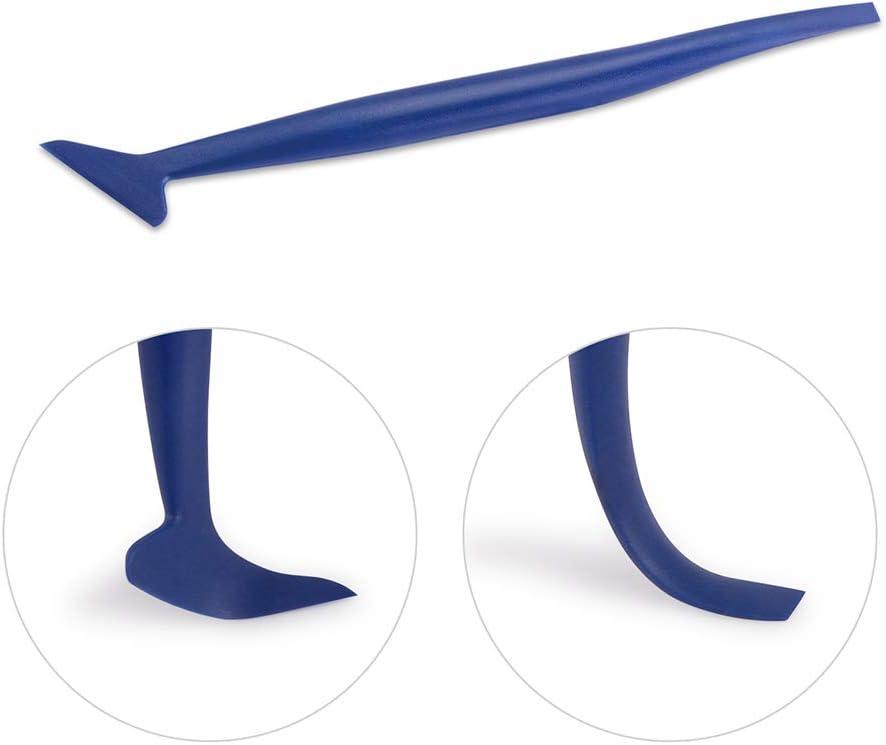 imageGomake Vehicle Vinyl Wrap Tool Kit Window Tinting Tool Include 4 Inch Felt Squeegee Retractable 9mm Utility Knife and Blades Zippy Vinyl Cutter and Mini Go Corner Squeegee for Car WrappingMix Color