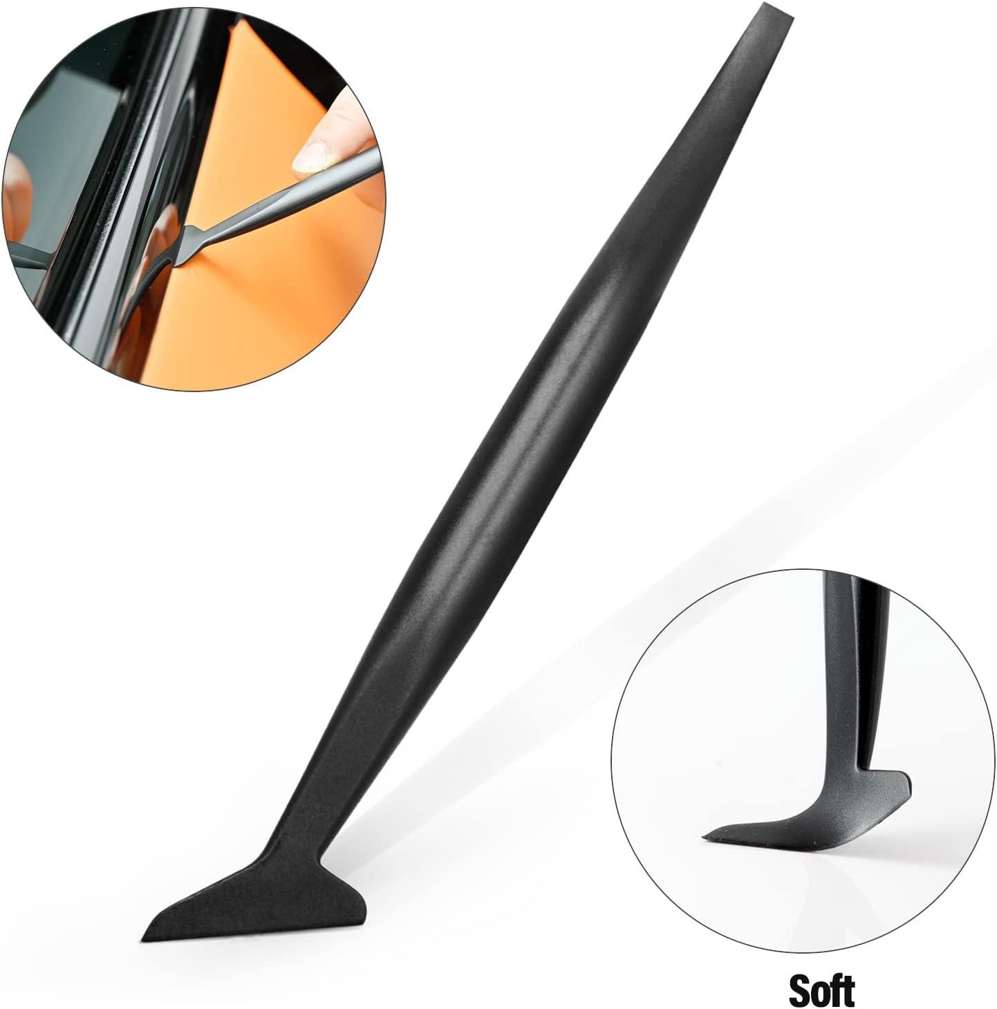 imageGomake Vehicle Vinyl Wrap Window Tint Film Tool Kit with Spray Bottle4 Inch Felt Squeegee Retractable 9mm Utility Knife and Blades Zippy Vinyl Cutter and Mini Go Corner Squeegee for Car Wrapping7 Tools