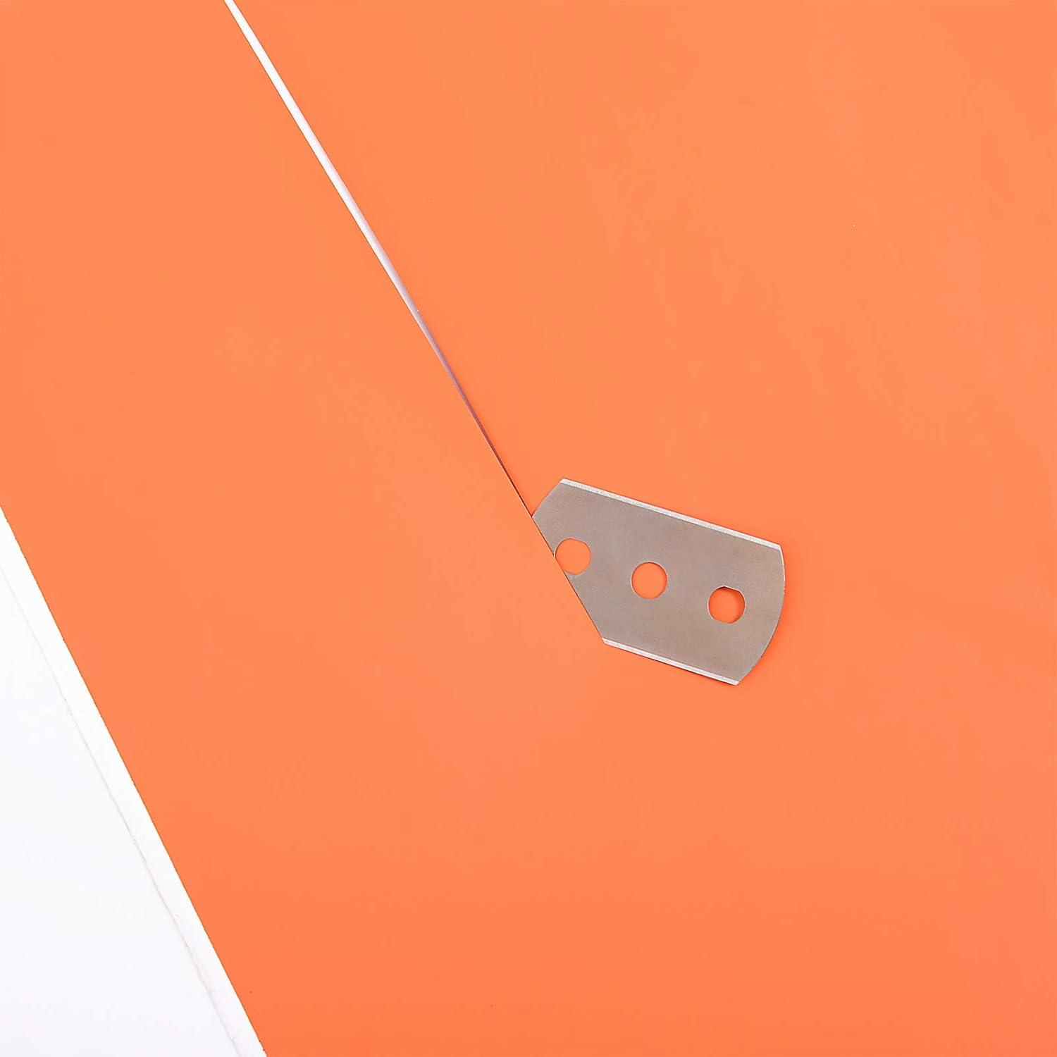 imageGomake Vinyl Backing Cutter Wrapping Paper Cutter Vinyl Knife with PTFE Coating Hidden Blade 30 Degree Snap Off Blade Lockable Utility knife Retractable Box Cutter with Extra 10pcs Replace bladesReplacement Blades