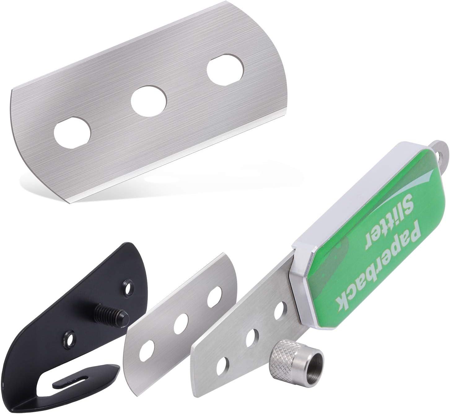 imageGomake Vinyl Backing Cutter Wrapping Paper Cutter Vinyl Knife with PTFE Coating Hidden Blade 30 Degree Snap Off Blade Lockable Utility knife Retractable Box Cutter with Extra 10pcs Replace bladesReplacement Blades