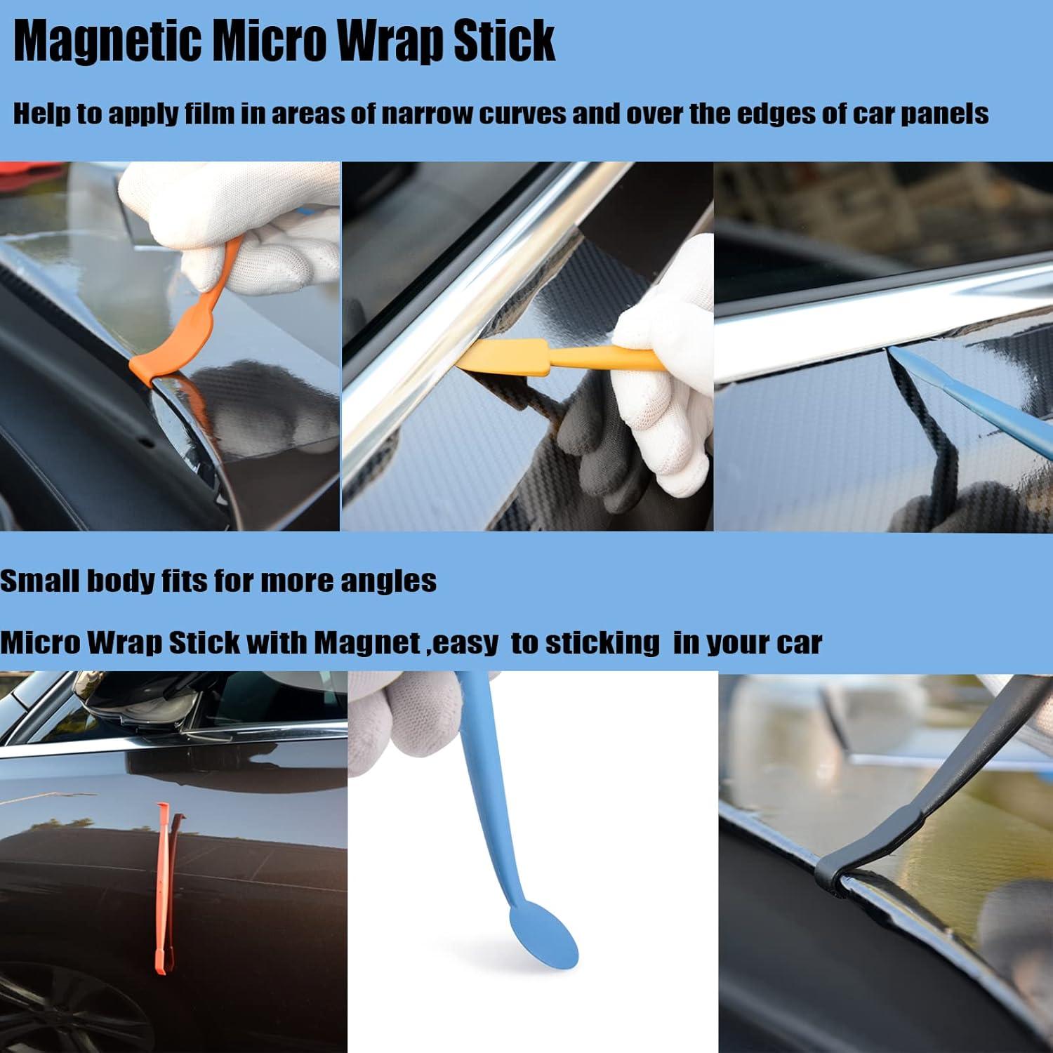 imageGomake Vinyl Wrap Tool Car Wrap kit for Window Tint Film Installation Include Heat Gun Tinting SqueegeeMicro Tucking Stick Film Cutter Magnet Holder Plastic Scraper