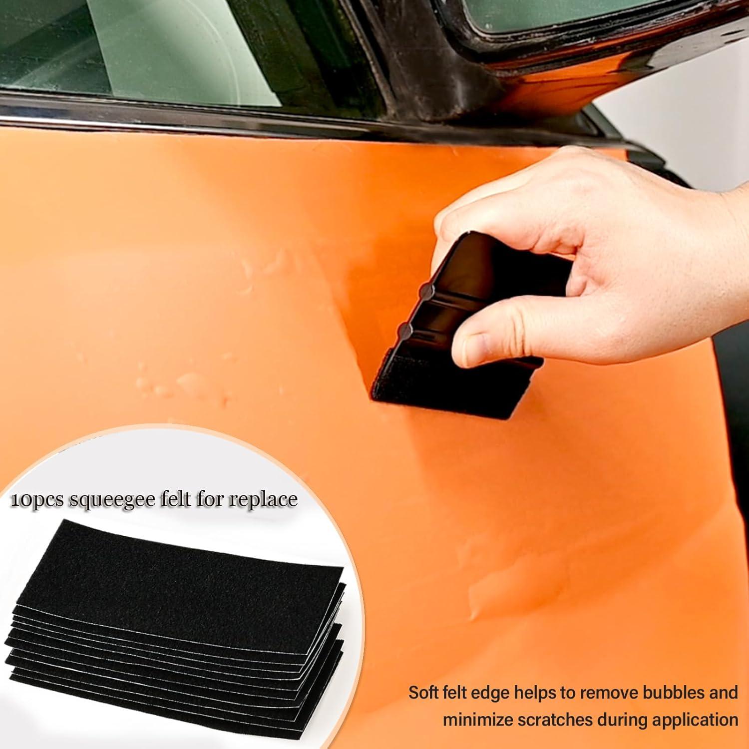 imageGomake Vinyl Wrap Tool Kit for Car Window Tint Installation with Magnet Holder Rubber ampamp Vinyl Squeegees Shank Gasket Mini Quarter Squeegee