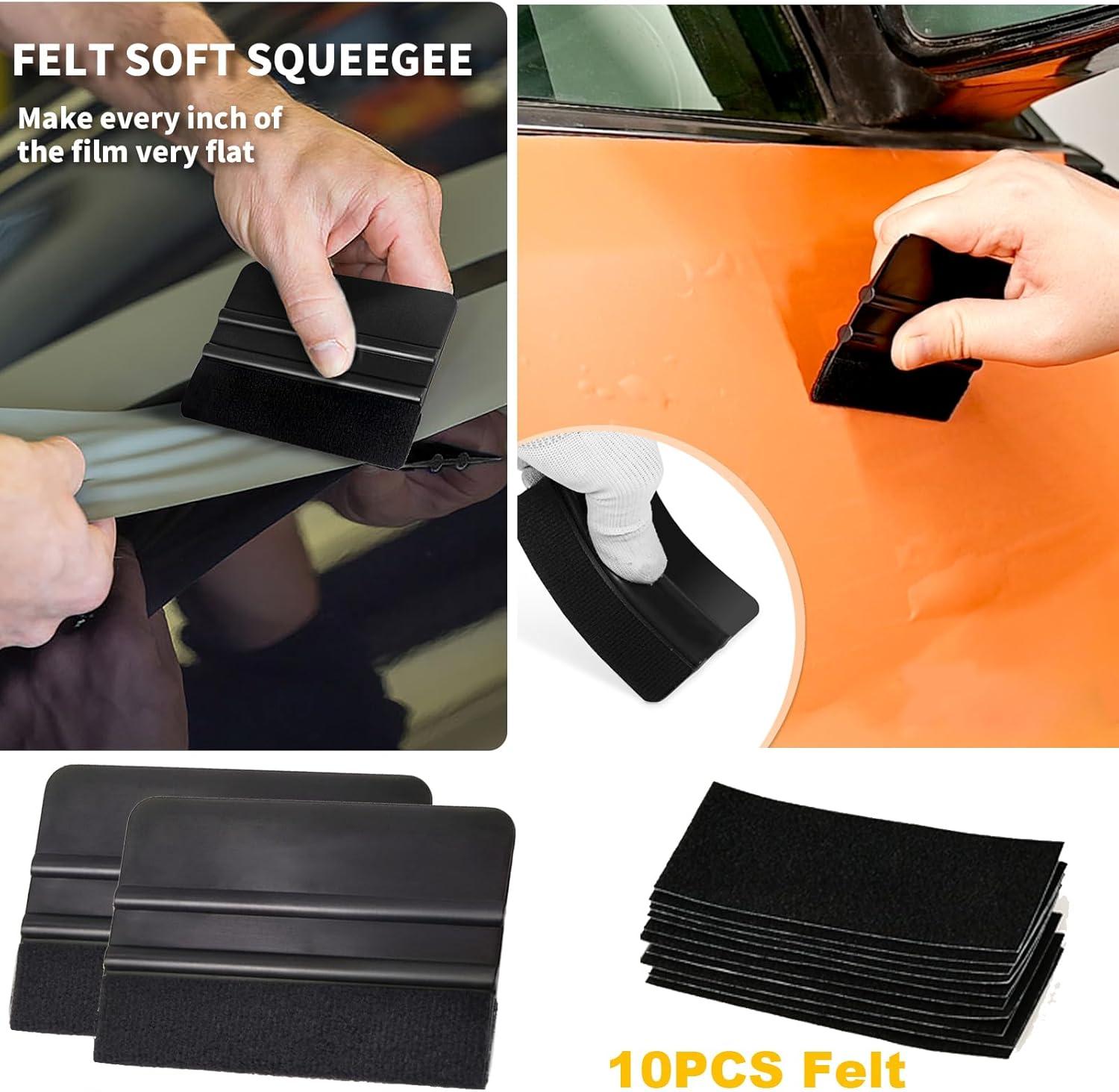 imageGomake Vinyl Wrap Tool Window Tinting Kit with Heat Gun 16FT CordSponge RollerMagnet HolderVinyl Tucking ToolTint Squeegee Film Cutter for Car Wrapping Graphics and Decal Installation