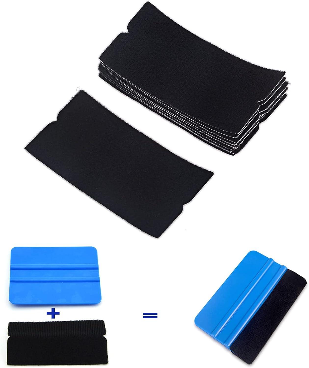 imageGomake Vinyl Wrap Tool kit Window Tinting Tools Car Wrap Kit Wallpaper Smoothing Tool Window Tint Installation Kit with Felt Squeegee Wrap Stick Squeegee9mm Utility Knife for Car Wrapping12 pieces