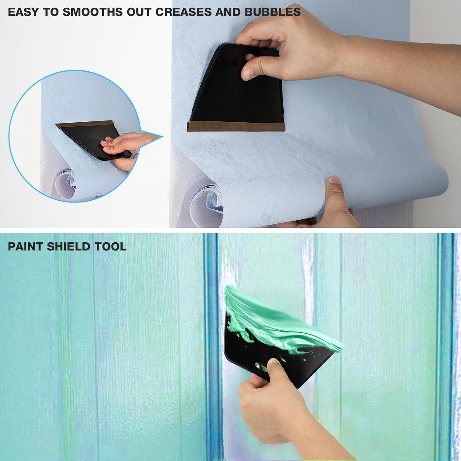 imageGomake Wallpaper Smoothing Tool Wallpaper Brush Tools Kit with Felt Squeegee Craft Precision Knife for Paper Peel and Stick Wallpaper Car Wrap Vinyl Window Tint Film Wallpaper Adhesive Kit 02Kit 02