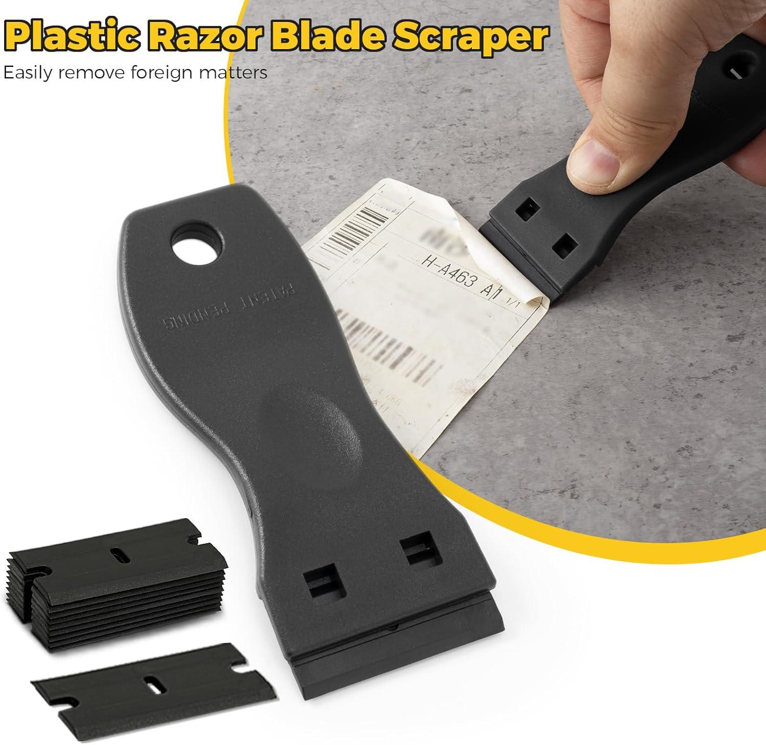 imageGomake Window Tint Kit Vinyl Wrap Tool Car Windshield Back Window Tinting Tools with Bulldozer Squeegee Scrubber PaddleRubber Blade ScraperFilm Cutter for Car WrappingVinyl Film Installation