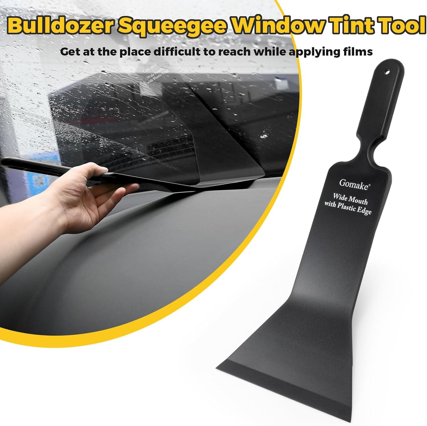 imageGomake Window Tint Kit Vinyl Wrap Tool Car Windshield Back Window Tinting Tools with Bulldozer Squeegee Scrubber PaddleRubber Blade ScraperFilm Cutter for Car WrappingVinyl Film Installation