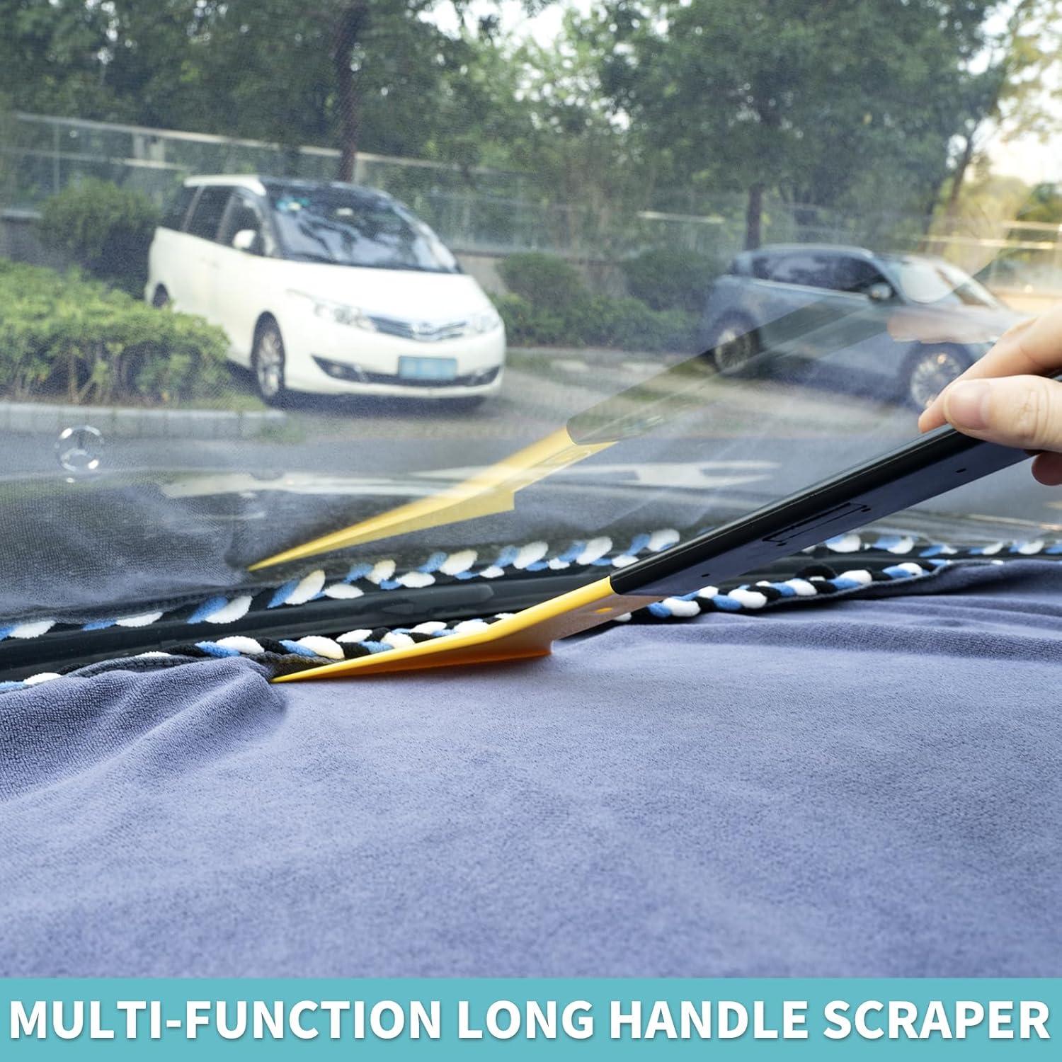 imageGomake Window Tint Tools Bulldozer Squeegee Scrubber Paddle Squeegee Long Handle Tinting Tool for Front ampamp Back Rear Window Film Auto Flat Glass Cleaning Style AStyle B