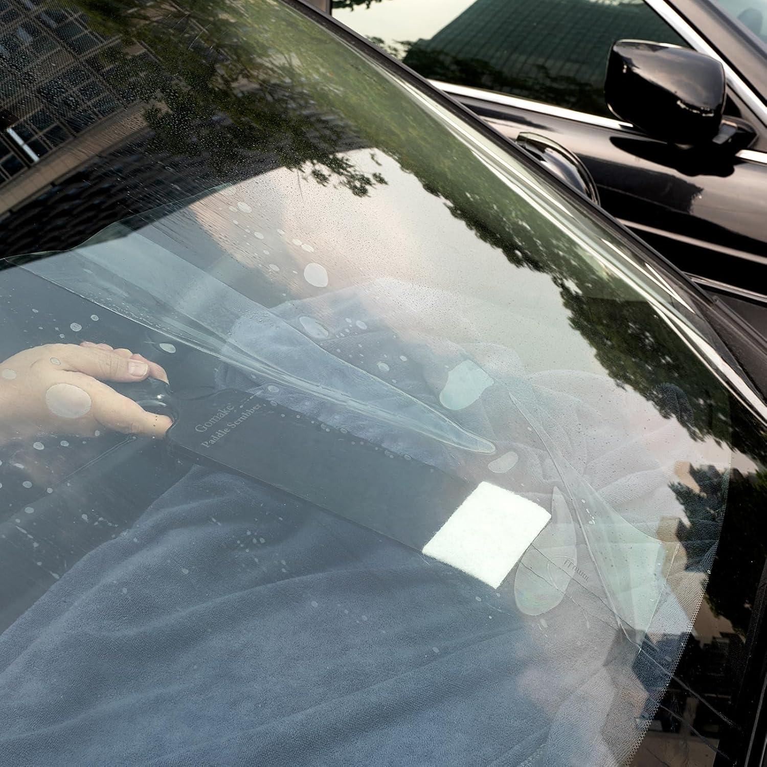 imageGomake Window Tint Tools Bulldozer Squeegee Scrubber Paddle Squeegee Long Handle Tinting Tool for Front ampamp Back Rear Window Film Auto Flat Glass Cleaning Style AStyle B