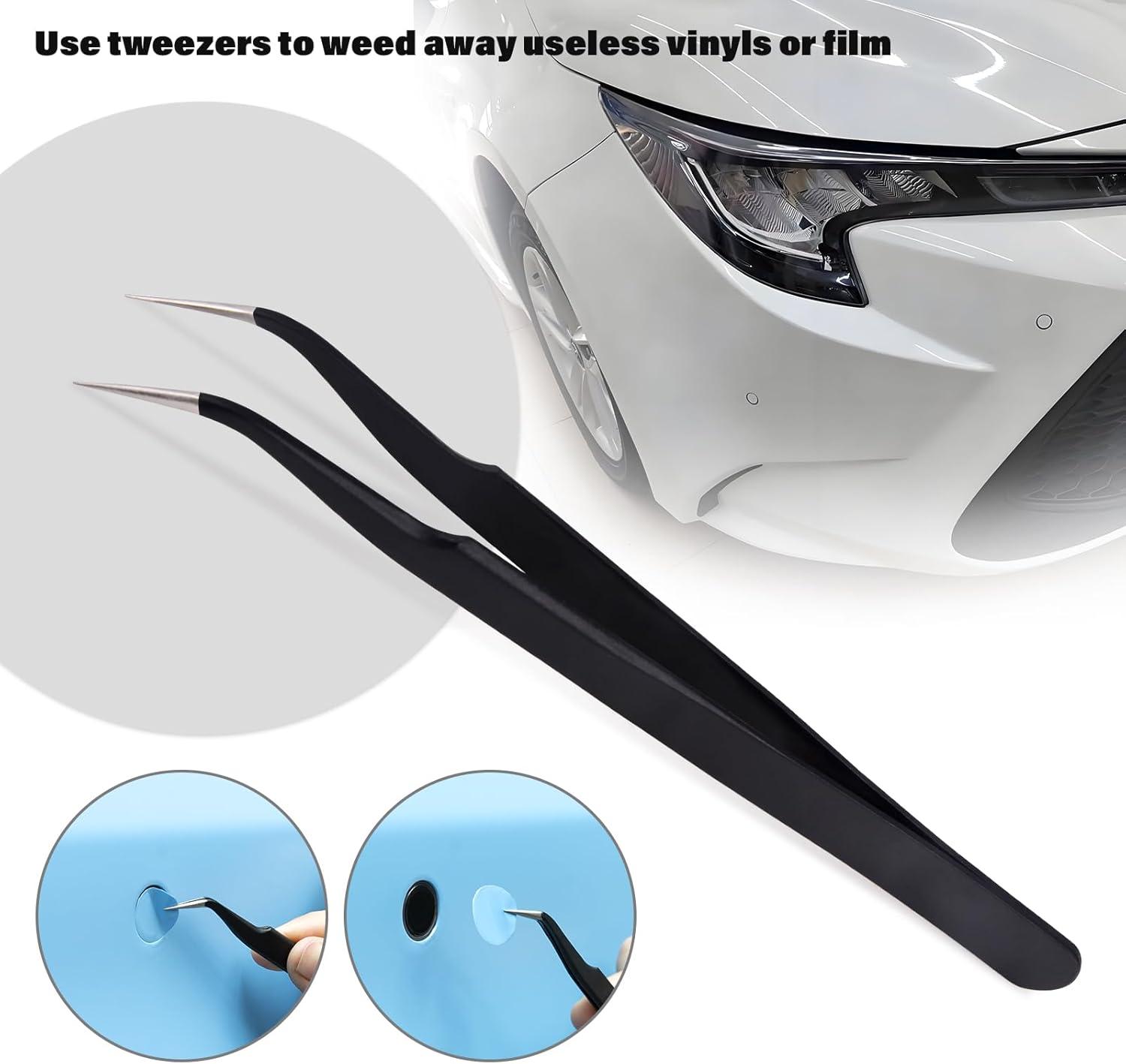 imageGomake Window Tinting Kit Vinyl Wrap Tools 1625mm Sensor CutPrecise Car Radar Hole Cutting Aid for Vehicle Parking Sensors with Felt SqueegeeFilm Cutter Vinyl Tucking Tool