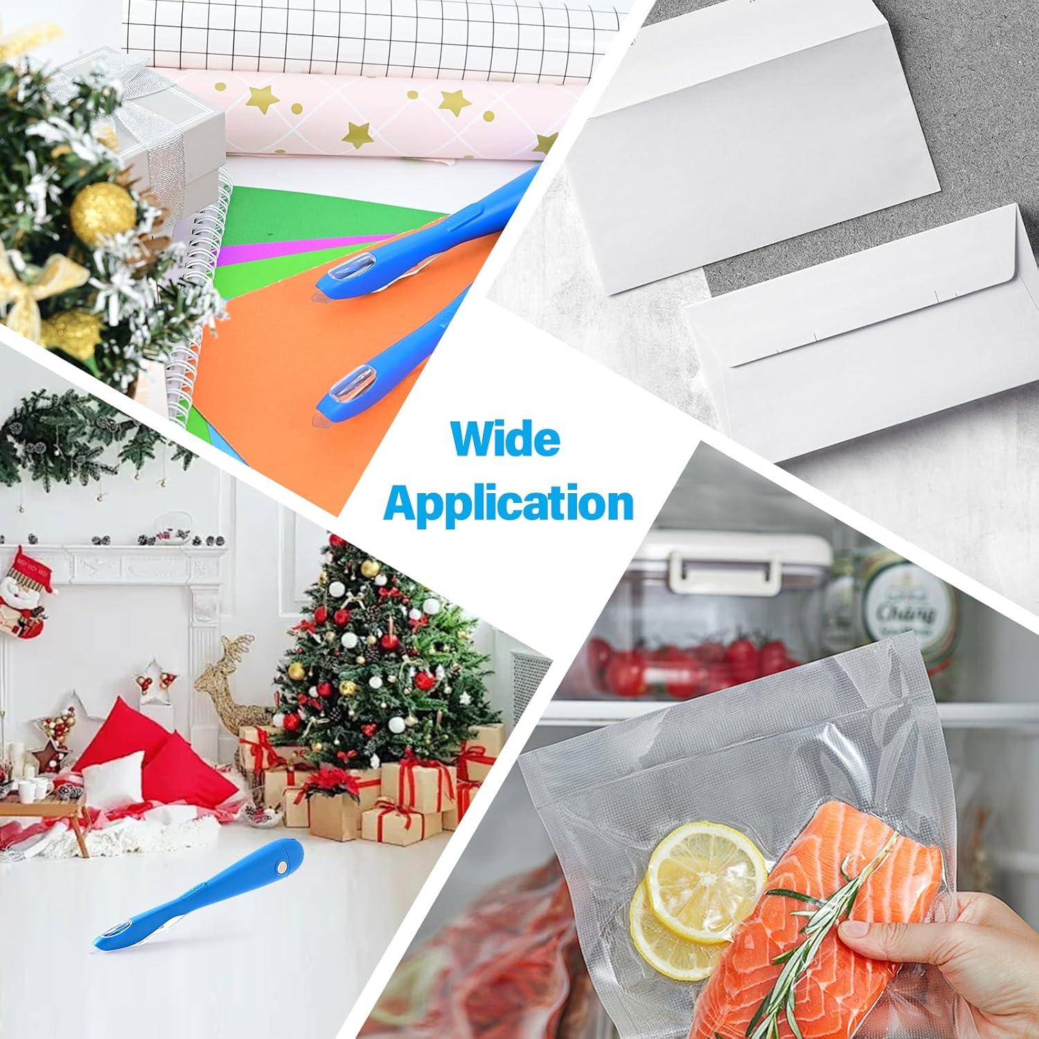 imageGomake Wrapping Paper Cutter 2PCS Gift Wrap Cutter With Blade Storage BoxMagnetic Wrapping Paper Roll Cutter Tool for BirthdayChristmas Paper Gift Wrapping Paper Roll Backing Paper CutterBlueBlue