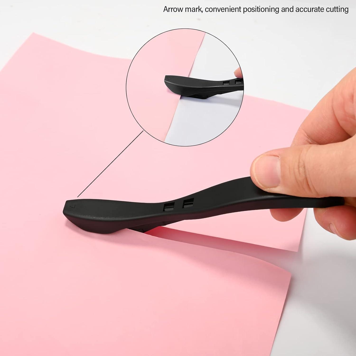 imageGomake Wrapping Paper Cutter 3PCS Gift Wrap CutterConcealed Blade Safety Knife with 10 Replaceable Blade for Birthday Paper Gift Wrapping Paper Roll Cutter and Christmas Wrapping Paper Cutter ToolBlack