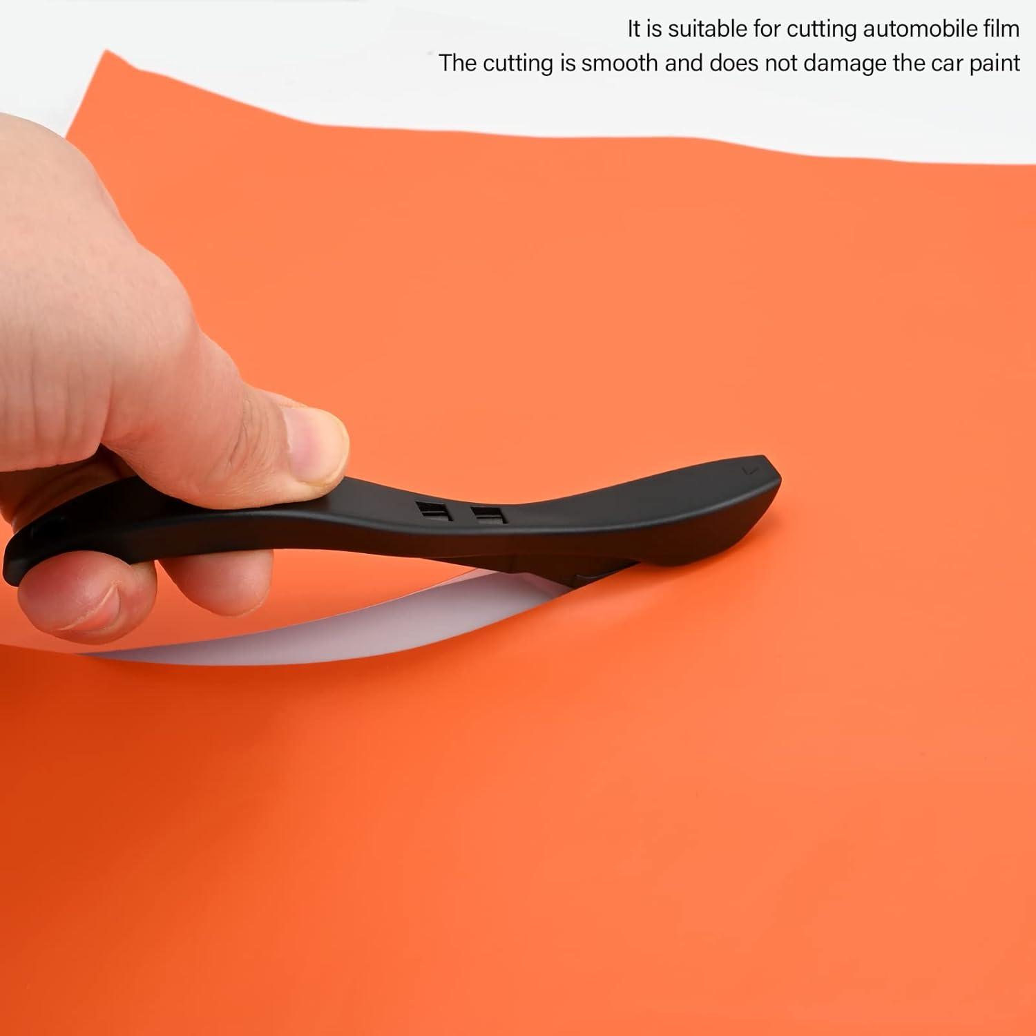 imageGomake Wrapping Paper Cutter 3PCS Gift Wrap CutterConcealed Blade Safety Knife with 10 Replaceable Blade for Birthday Paper Gift Wrapping Paper Roll Cutter and Christmas Wrapping Paper Cutter ToolBlack