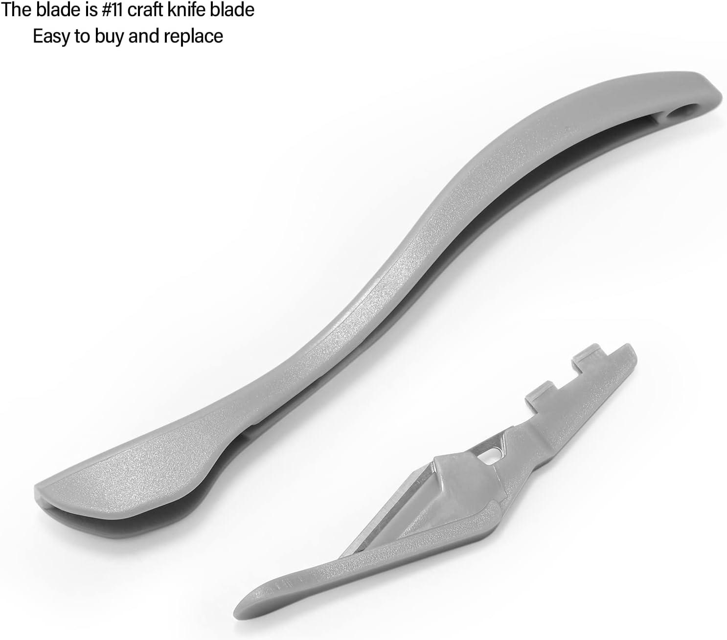 imageGomake Wrapping Paper Cutter 3PCS Gift Wrap CutterConcealed Blade Safety Knife with 10 Replaceable Blade for Birthday Paper Gift Wrapping Paper Roll Cutter and Christmas Wrapping Paper Cutter ToolMulticolored