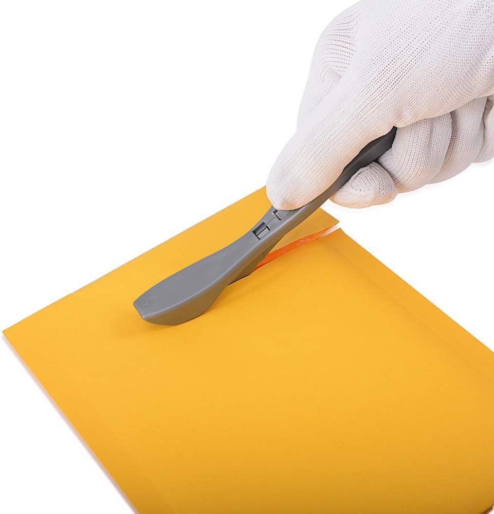 imageGomake Wrapping Paper Cutter 3PCS Gift Wrap CutterConcealed Blade Safety Knife with 10 Replaceable Blade for Birthday Paper Gift Wrapping Paper Roll Cutter and Christmas Wrapping Paper Cutter ToolMulticolored