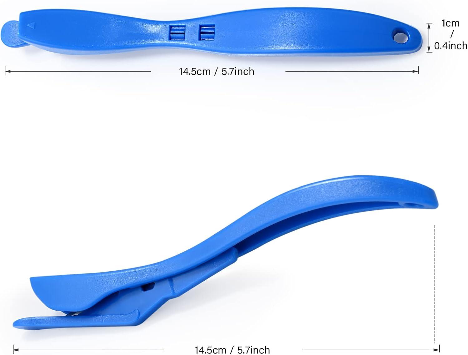 imageGomake Wrapping Paper Cutter 3PCS Gift Wrap CutterConcealed Blade Safety Knife with 10 Replaceable Blade for Birthday Paper Gift Wrapping Paper Roll Cutter and Christmas Wrapping Paper Cutter ToolBlue