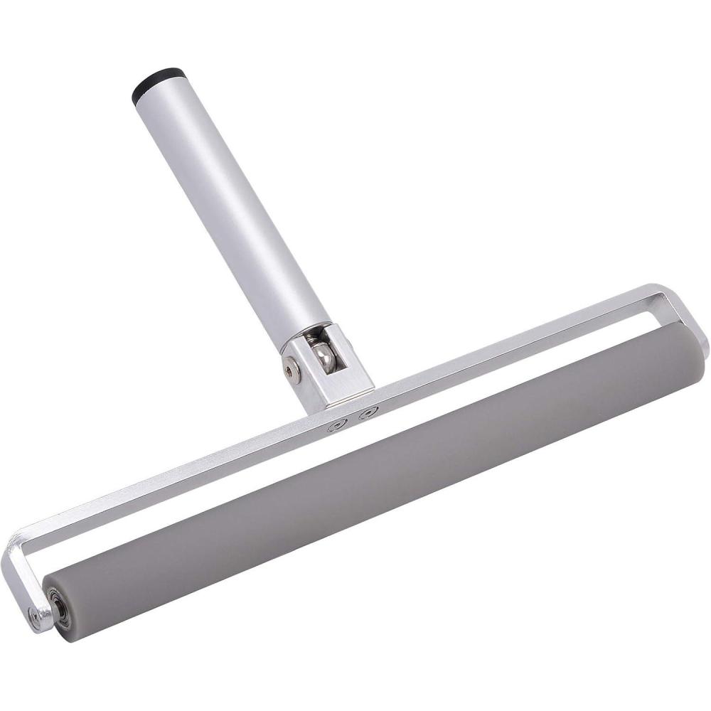 imageGomake 12 Inch Rubber Pasting Roller Squeegee Rolling Wheel Power Cleaner Rubber Rollers for Crafting Glue Roller Paint Brush for Printmaking Stamping Gluing Anti Skid Tape Construction12inch