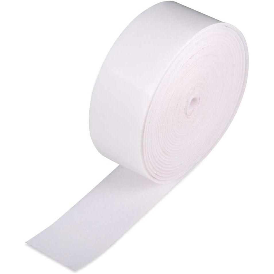 imageGomake Adhesive Felt Tape Vinyl Squeegee Buffer White SelfAdhesive Soft Fiber Felt Roll for Vinyl Squeegee Replacement and Protecting Furniture Hard Surfaces DIY Adhesive1969 inch LengthWhite