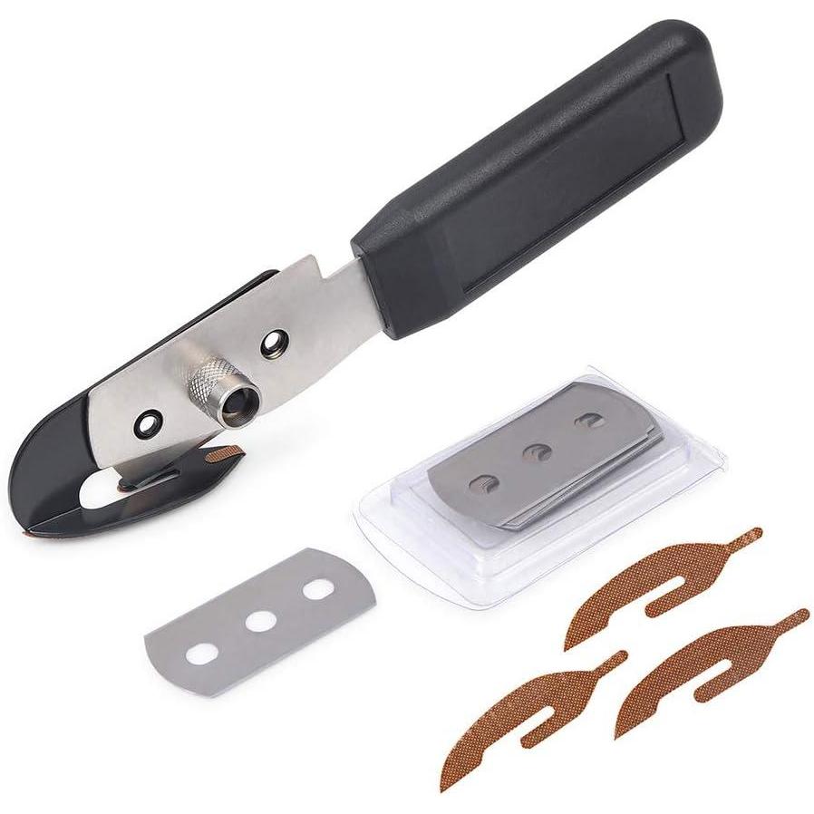 imageGomake Vinyl Backing Cutter Wrapping Paper Cutter Vinyl Knife with PTFE Coating Hidden Blade 30 Degree Snap Off Blade Lockable Utility knife Retractable Box Cutter with Extra 10pcs Replace bladesSingle Knife