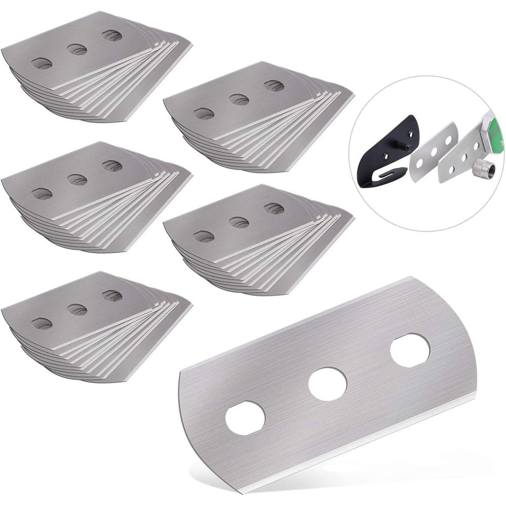 imageGomake Vinyl Backing Cutter Wrapping Paper Cutter Vinyl Knife with PTFE Coating Hidden Blade 30 Degree Snap Off Blade Lockable Utility knife Retractable Box Cutter with Extra 10pcs Replace bladesReplacement Blades