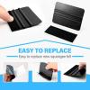 imageGomake 20 Pack Vinyl Squeegee with 20PCS Felt Fabric for Tint Film Decal Squeegee Application Tool Vinyl Wrap Installation Wallpaper Smooth Tool Black and Blue 20Black and Red