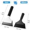 imageGomake 2PCS Small Rubber Squeegee Ice Scraper Window Shower SqueegeeAuto Water Blade Squeegee for Shower Glass DoorCar Windshield Window Mirror BathroomCountertop Cleaning BlackBlack