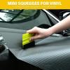 imageGomake 2PCS Vinyl Wrap Squeegee with 6PCS Squeegee Felt Fabric for Tint Film Decal Squeegee Application Tool Vinyl Wrap Installation Wallpaper Smooth Tool GreenGreen