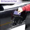 imageGomake 2PCS Vinyl Wrap Squeegee with 6PCS Squeegee Felt Fabric for Tint Film Decal Squeegee Application Tool Vinyl Wrap Installation Wallpaper Smooth Tool GreenPurple