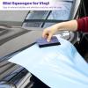 imageGomake 2PCS Vinyl Wrap Squeegee with 6PCS Squeegee Felt Fabric for Tint Film Decal Squeegee Application Tool Vinyl Wrap Installation Wallpaper Smooth Tool GreenPurple