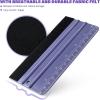 imageGomake 2PCS Vinyl Wrap Squeegee with 6PCS Squeegee Felt Fabric for Tint Film Decal Squeegee Application Tool Vinyl Wrap Installation Wallpaper Smooth Tool GreenPurple