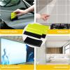 imageGomake 2PCS Vinyl Wrap Squeegee with 6PCS Squeegee Felt Fabric for Tint Film Decal Squeegee Application Tool Vinyl Wrap Installation Wallpaper Smooth Tool GreenGreen